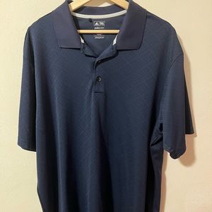 Adidas Golf Climacool Short Sleeve Polo Shirt Men's Navy Blue Size XXL #0117